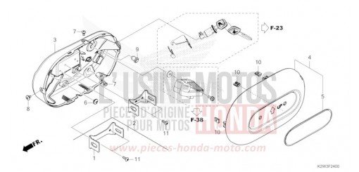 SIDE COVER ST125AP de 2023